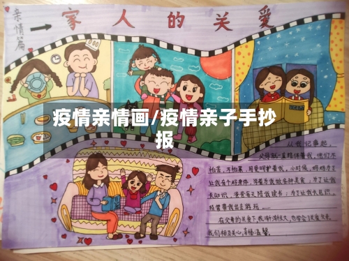 疫情亲情画/疫情亲子手抄报