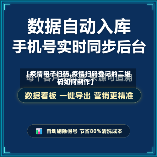【疫情电子扫码,疫情扫码登记的二维码如何制作】
