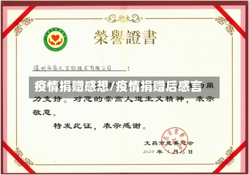 疫情捐赠感想/疫情捐赠后感言