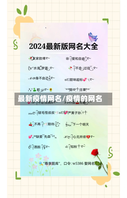 最新疫情网名/疫情的网名