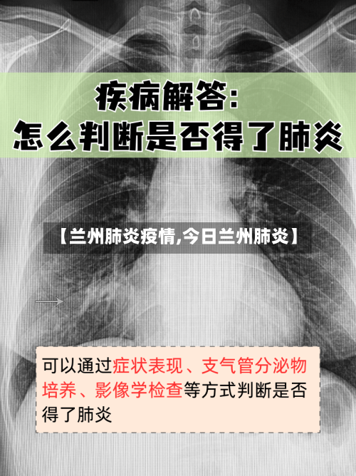 【兰州肺炎疫情,今日兰州肺炎】
